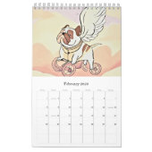 Calendrier Calendar cute bulldog (Feb 2026)