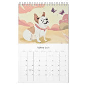 Calendrier Calendar cute bulldog (Jan 2026)