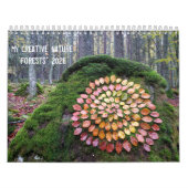 Calendrier calendar forests 2026 art landart nature (Protection)
