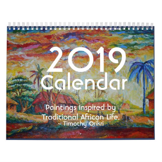 Calendrier Calendar~Paintings 2019 inspiré par la vie (Protection)
