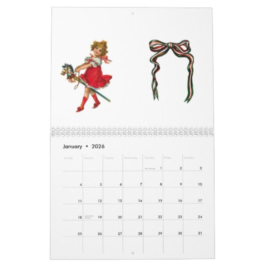 Calendrier Calendar Retro (Jan 2026)