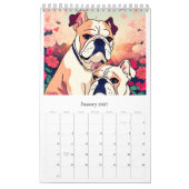 Calendrier Calendar romantic bulldog (Jan 2027)
