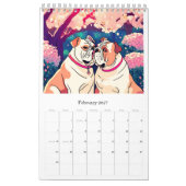 Calendrier Calendar romantic bulldog (Feb 2027)