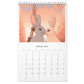 Calendrier Calendar romantic rabbit (Jan 2027)