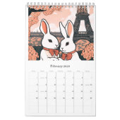 Calendrier Calendar romantic rabbit (Feb 2026)