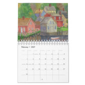 CALENDRIER CALENDAR ROSEANN MESERVE ARTISTE DE COULEUR D'EAU  (Feb 2027)