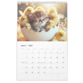 Calendrier Calendar with cute cats (Mar 2027)