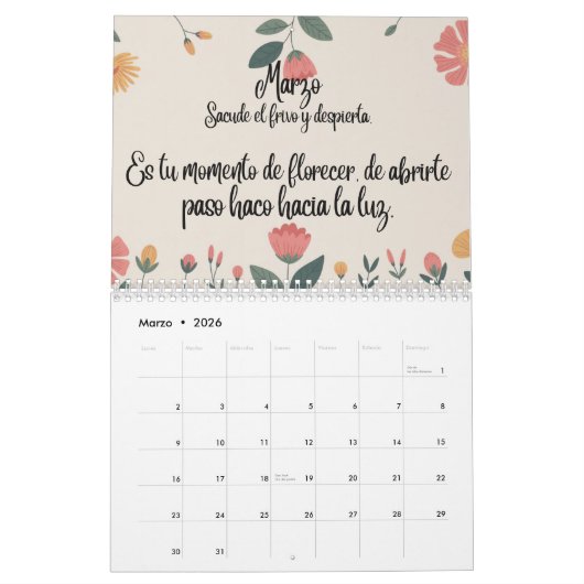 Calendrier Calendario (Mar 2026)