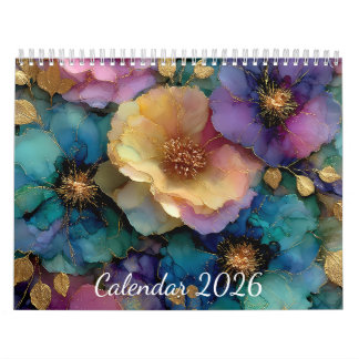 Calendrier Calendario 2026 Flores