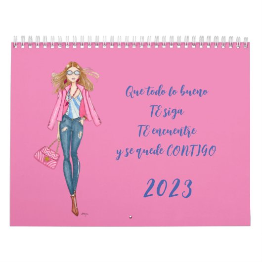 CALENDRIER CALENDARIO CHICAS DE MODA  (Protection)
