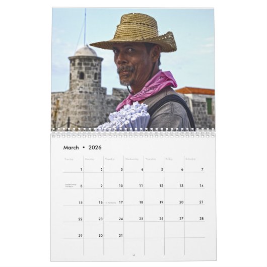 CALENDRIER CALENDARIO CUBA O MIS RECUERDOS (Mar 2026)