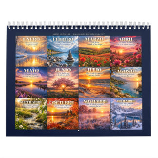 Calendrier Calendario de pared 2027 con paisajes y frases