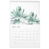 Calendrier Calendario espagnol succulent (Feb 2027)