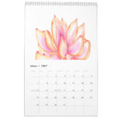 Calendrier Calendario espagnol succulent (Mar 2027)