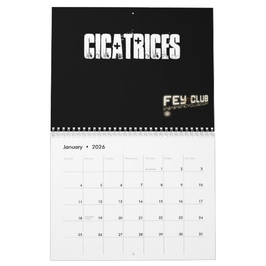 Calendrier Calendario Oficial FeyClub VIP (Jan 2026)