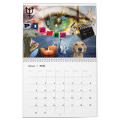 Calendrier Calendario Signos del Zodíaco en Collage (Mar 2026)