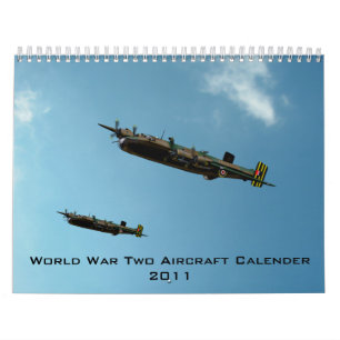 Calendrier Calender 2011, avion de la Seconde Guerre mondiale