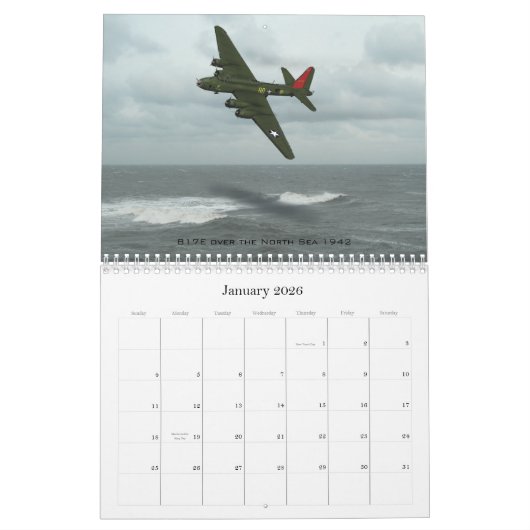Calendrier Calender 2011, avion de la Seconde Guerre mondiale (Jan 2026)