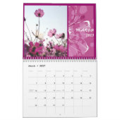 Calendrier Calender 2013 belles fleurs roses (Mar 2027)