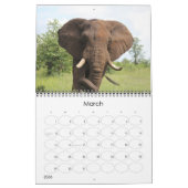 Calendrier Calender animalier du parc national Kruger (Mar 2026)