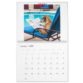Calendrier Calender avec différentes photos de chiens lisant (Jan 2027)