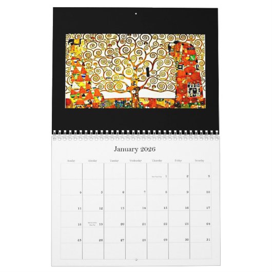 Calendrier Calendrier-Classique/Cru-Gustav Klimt (Jan 2026)
