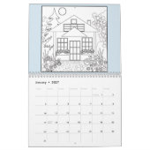 Calendrier Calendrier, coloriage, 2018 (Jan 2027)