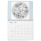 Calendrier Calendrier, coloriage, 2018 (Feb 2027)