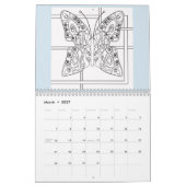 Calendrier Calendrier, coloriage, 2021 (Mar 2027)