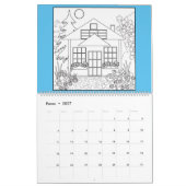 Calendrier Calendrier, coloriage, 2021 (Jan 2027)