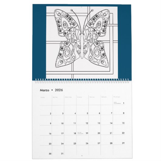 Calendrier Calendrier, coloriage, 2021 (Mar 2026)