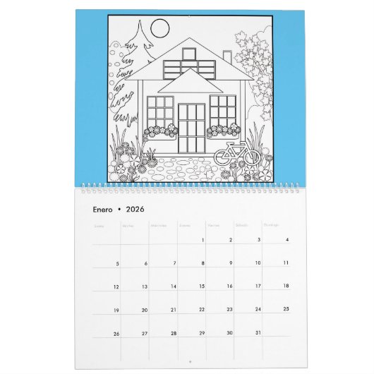 Calendrier Calendrier, coloriage, 2021 (Jan 2026)