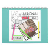 Calendrier Calendrier, coloriage, 2024 (Protection)