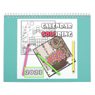 Calendrier Calendrier, coloriage, 2024