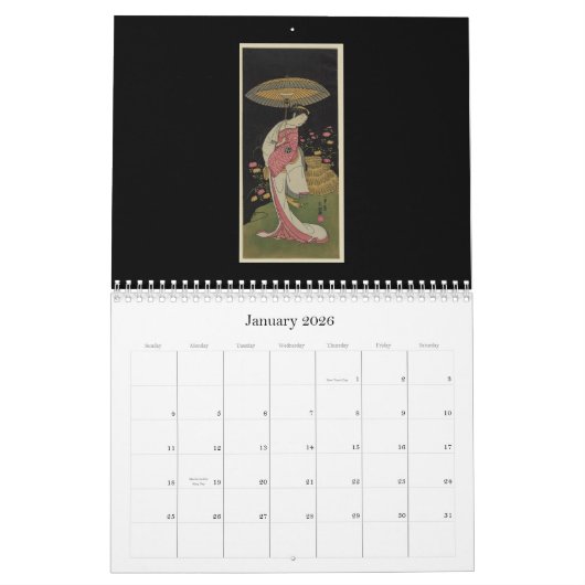 Calendrier Calendrier-Cru Art-1 japonais (Jan 2026)