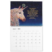Calendrier "Calendrier de la licorne mystique" par Elizabeth (Mar 2026)