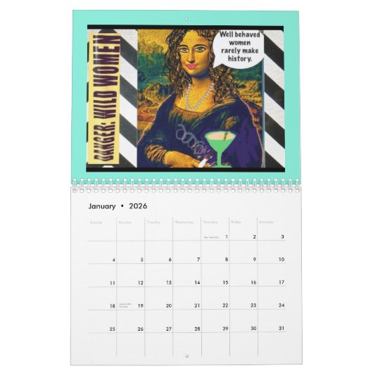 calendrier - Calendrier des mauvaises filles (Jan 2026)