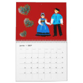 Calendrier Calendrier, Folklore d'Alsace, France (Jan 2027)