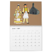 Calendrier Calendrier, folklore de Bretagne, France (Jan 2027)