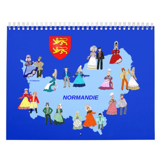Calendrier Calendrier, folklore de Normandie, France (Protection)