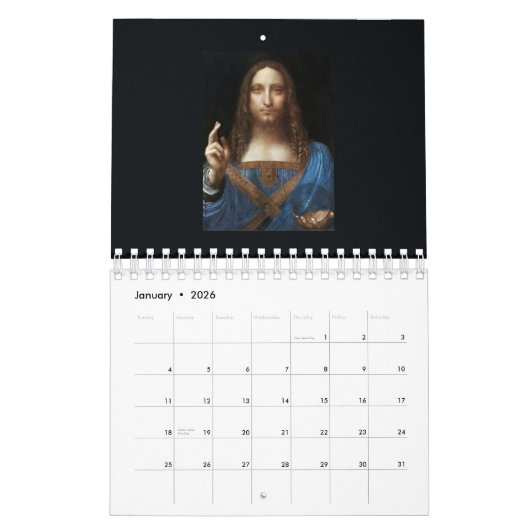 CALENDRIER CALENDRIER: L'ART DE LEONARDO DA VINCI (Jan 2026)