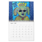 Calendrier calendrier-sorts de chiens/de chats (Mar 2027)