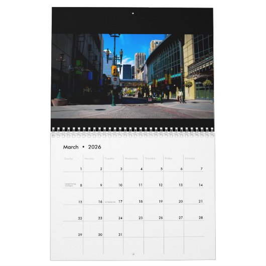 Calendrier Calgary, Alberta, Canada (Mar 2026)