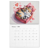 Calendrier Calico Cats Calendar (Feb 2026)