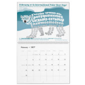 Calendrier Calligramme Animal 2026 (Feb 2027)