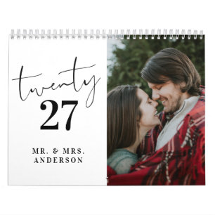 Calendrier Calligraphie de script moderne Photo de nouveaux m