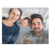Calendrier Calligraphie moderne CUSTOMIZABLE COULEUR Script p (Protection)