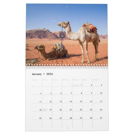 Calendrier Camel (Jan 2026)