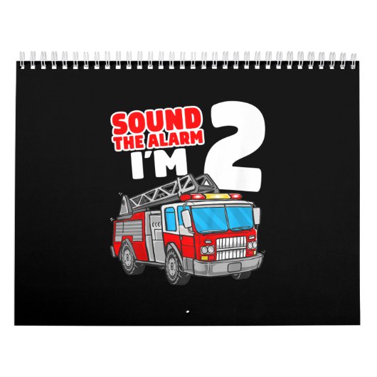 Calendrier Camion d'incendie 2 ans pompier 2e anniversaire (Protection)
