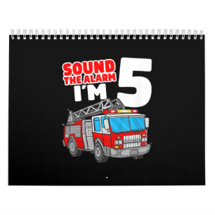 Calendrier Camion d'incendie 5 ans pompier 5e anniversaire